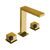 Carimali Ocube 3-hole Basin Mixer Widespread Bathroom Faucet