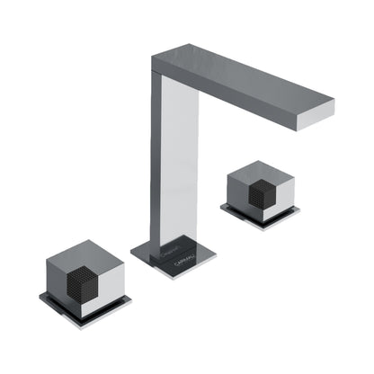 Carimali Ocube 3-hole Basin Mixer Widespread Bathroom Faucet