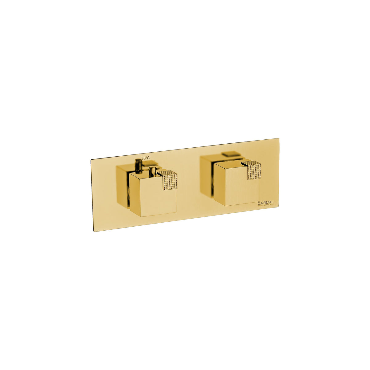 Carimali Ocube Horizontal Valve Sharing | Thermostatic 2-Way Shower Trim