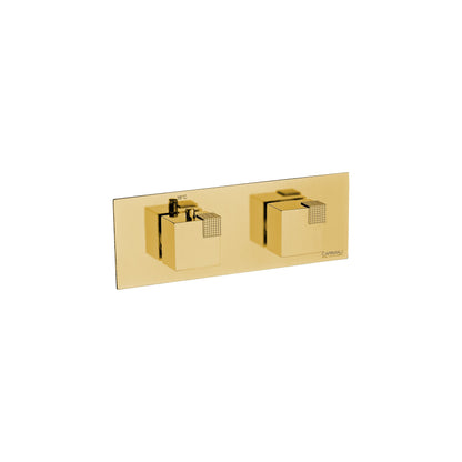 Carimali Ocube Horizontal Valve Sharing | Thermostatic 2-Way Shower Trim