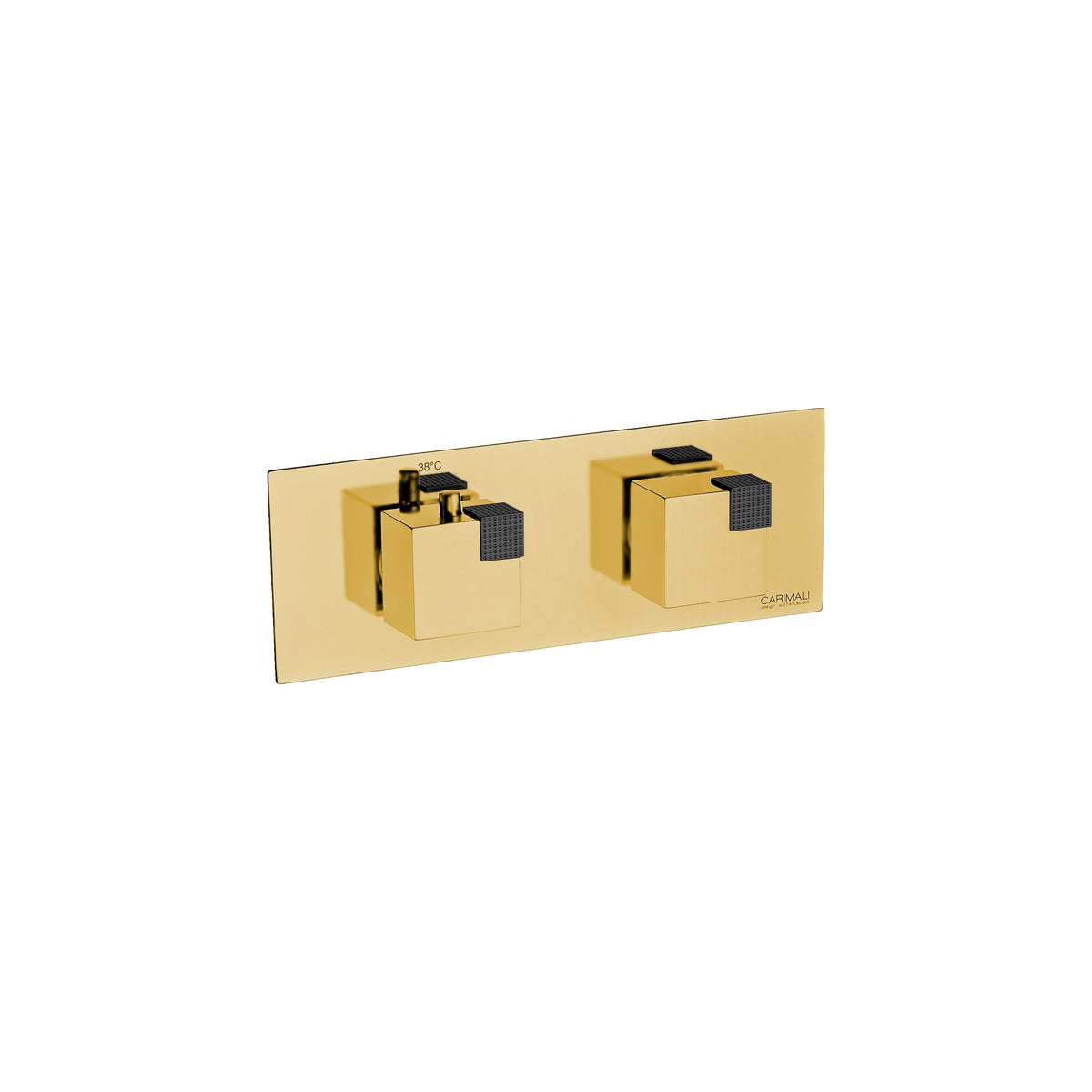 Carimali Ocube Horizontal Valve Sharing | Thermostatic 2-Way Shower Trim