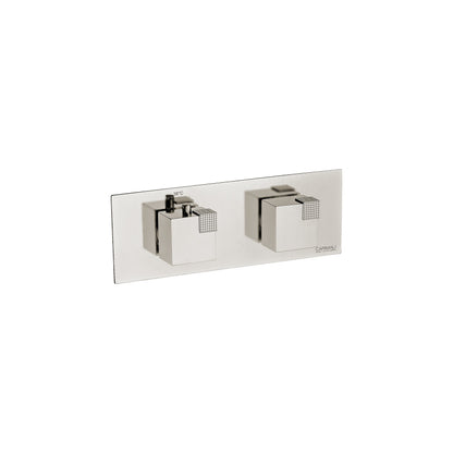 Carimali Ocube Horizontal Valve Sharing | Thermostatic 2-Way Shower Trim