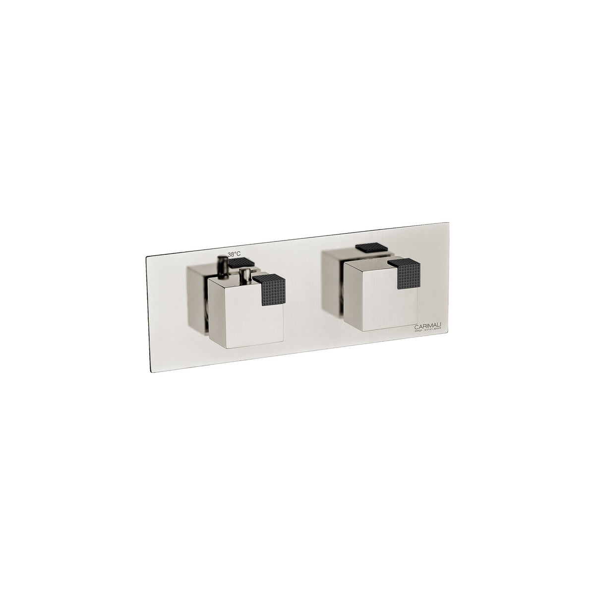 Carimali Ocube Horizontal Valve Sharing | Thermostatic 2-Way Shower Trim