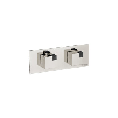 Carimali Ocube Horizontal Valve Sharing | Thermostatic 2-Way Shower Trim