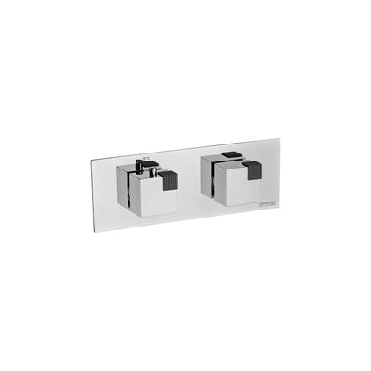 Carimali Ocube Horizontal Valve Sharing | Thermostatic 2-Way Shower Trim