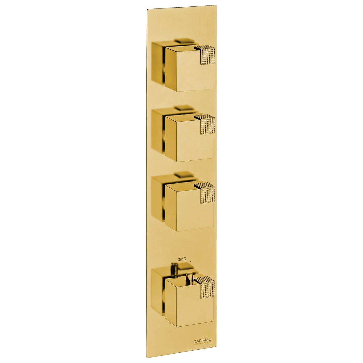 Carimali Ocube Valves 3-Shut-Off Thermostatic Shower Trim
