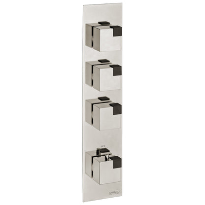 Carimali Ocube Valves 3-Shut-Off Thermostatic Shower Trim