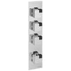 Carimali Ocube Valves 3-Shut-Off Thermostatic Shower Trim