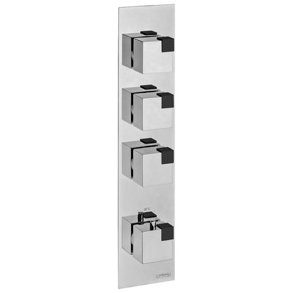 Carimali Ocube Valves 3-Shut-Off Thermostatic Shower Trim