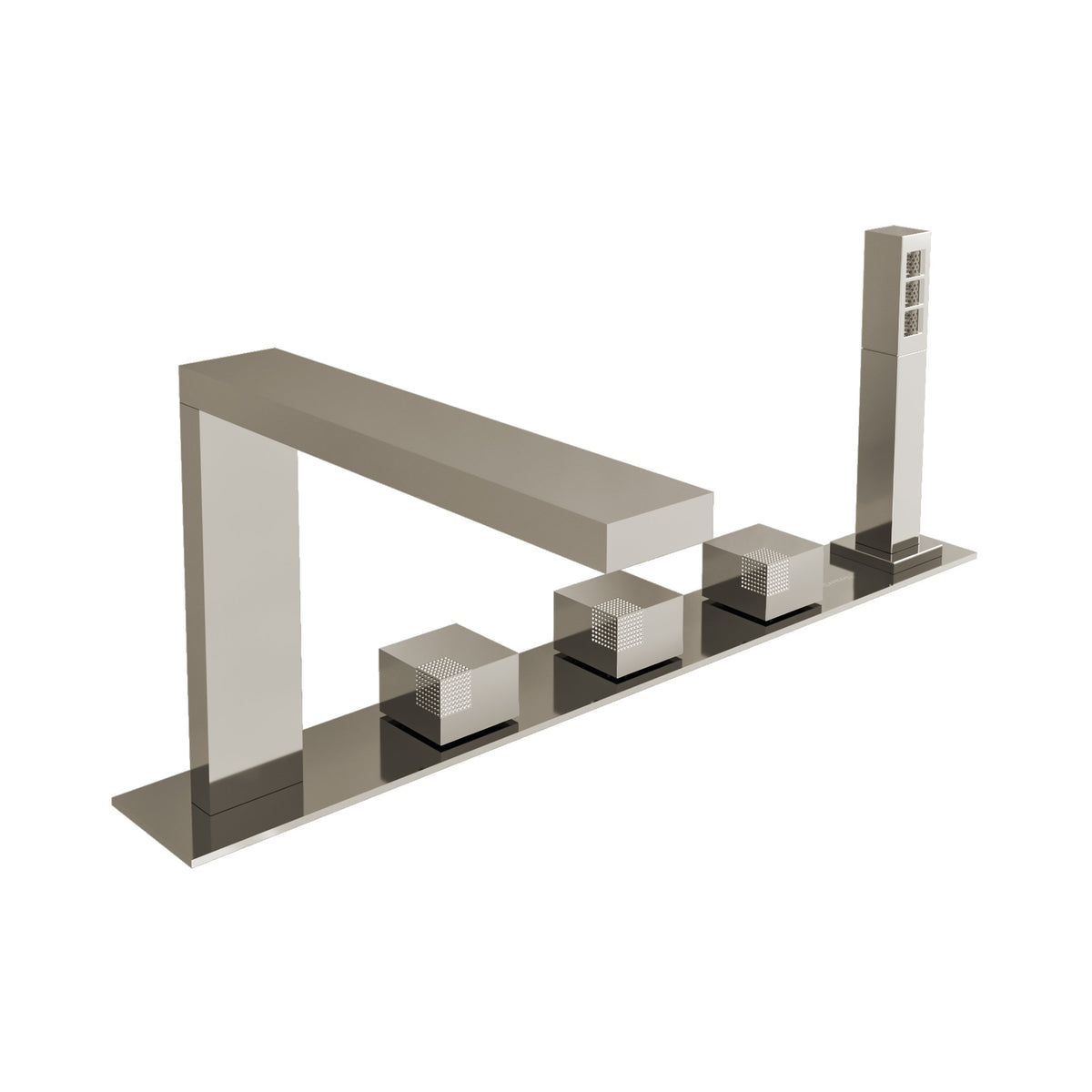 Carimali Ocube 5-hole Mixer Deck-Mount Tub Filler