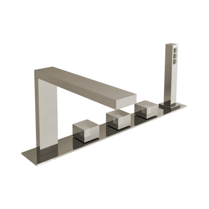 Carimali Ocube 5-hole Mixer Deck-Mount Tub Filler