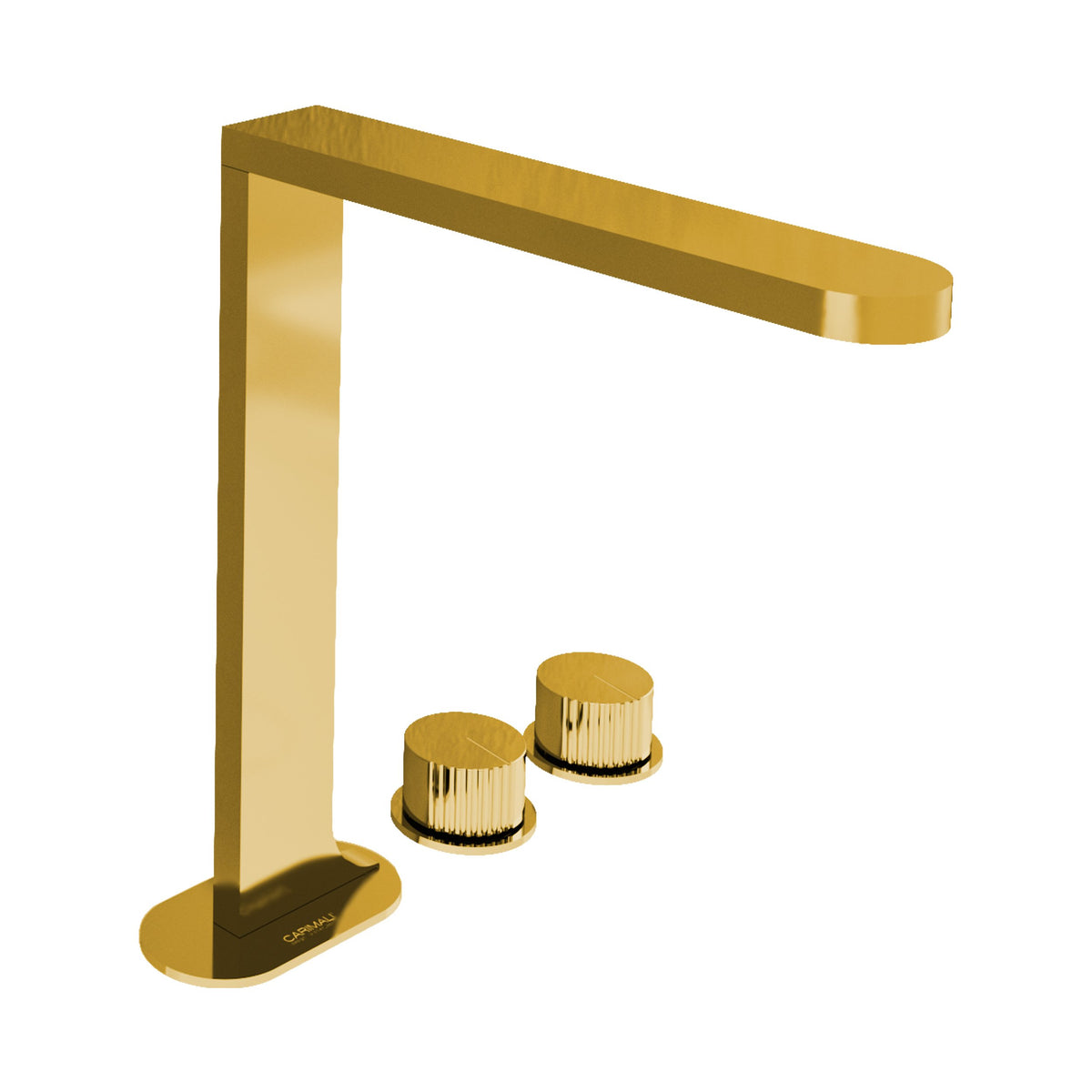 Carimali Qtime 3-hole High Basin Mixer Widespread Bathroom Faucet