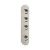 Carimali Qtime 1 3-Shut-Off Thermostatic Shower Trim