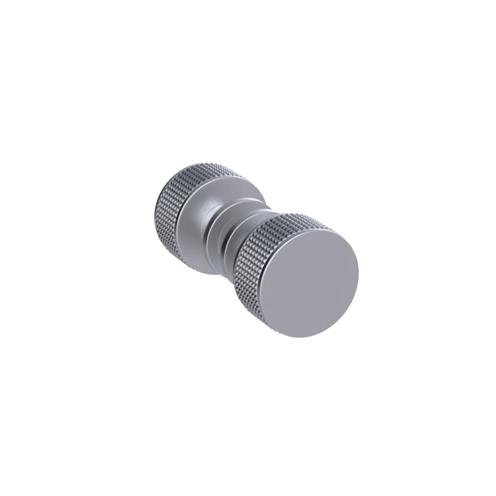 Rubinet Shower Door Knob (set) Satin Chrome