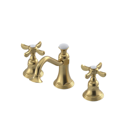 Rubinet Widespread Lav. Set. (less drain) Satin Gold