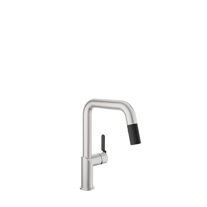 Baril Single-hole kitchen faucet with 2-function pull-down spray