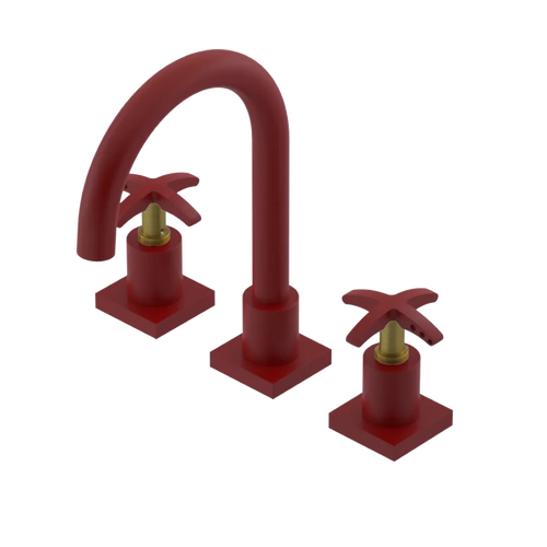 Rubinet Widespread Lav. Set. (less drain) Maroon