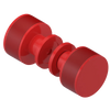 Rubinet Shower Door Knob (set) Red