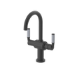 Rubinet Single Hole Dual Handle Lav. Set. (less drain) Matt Black