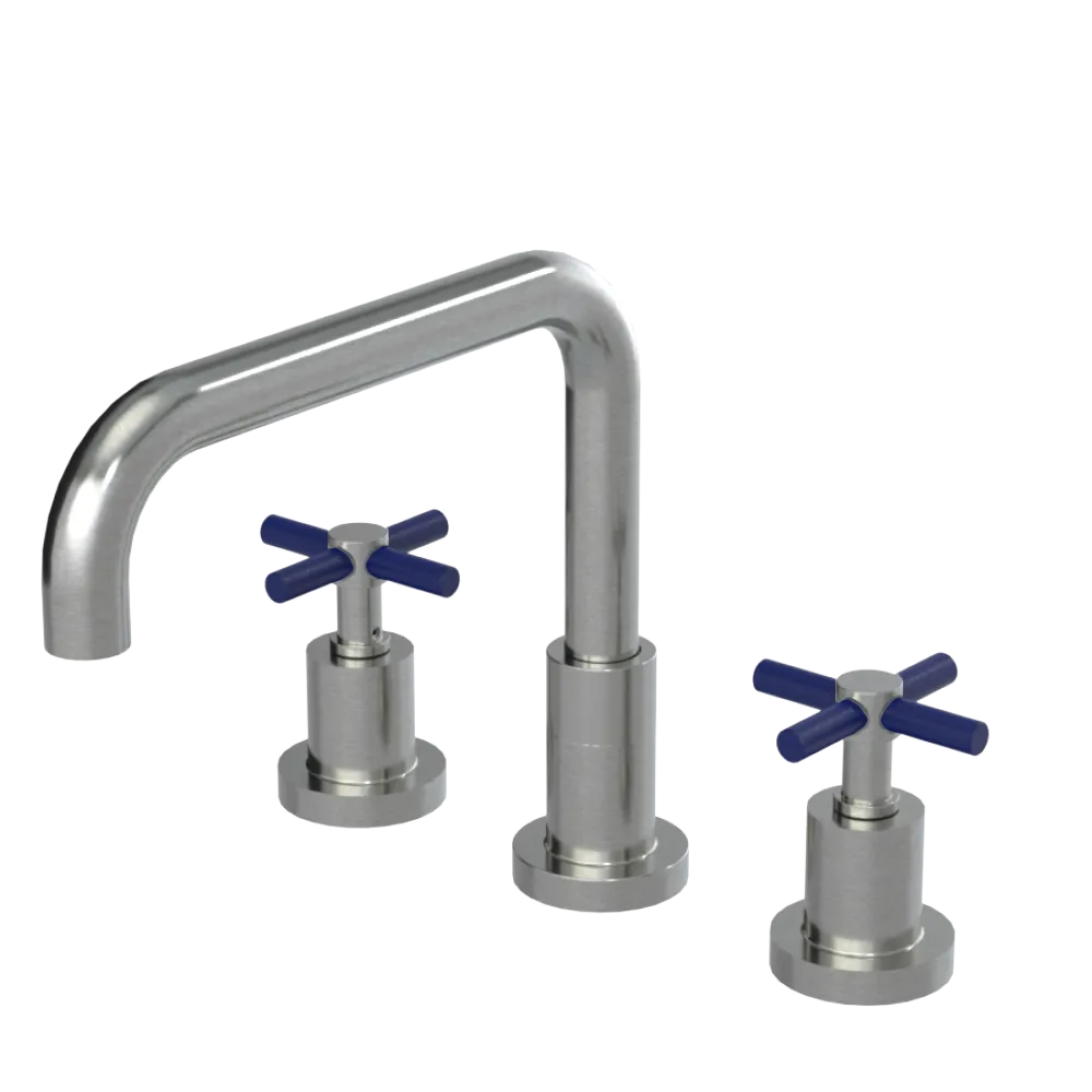 Rubinet Widespread Kitchen Set Satin Nickel