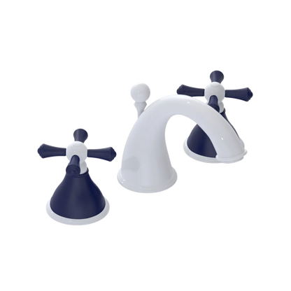 Rubinet Widespread Lav. Set. (less drain) White