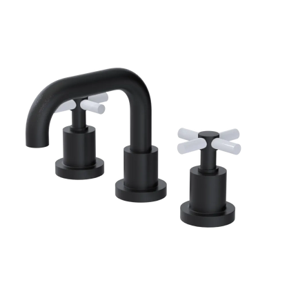 Rubinet Widespread Lav. Set. (less drain) Matt Black