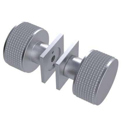 Rubinet Shower Door Knob (set) Satin Chrome