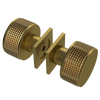 Rubinet Shower Door Knob (set) Antique Brass Matt