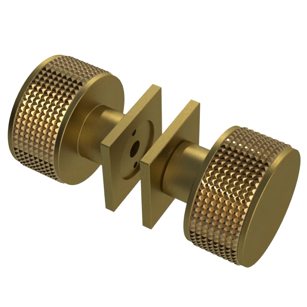 Rubinet Shower Door Knob (set) Antique Brass Matt