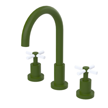 Rubinet Widespread Kitchen Set with LaSalle Spout Green Envy