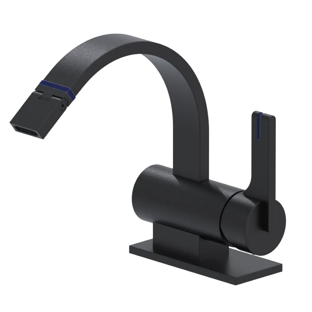 Rubinet Single Control Bidet Fitting (less drain) Matt Black