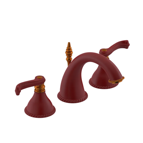 Rubinet Widespread Lav. Set. (less drain) Maroon