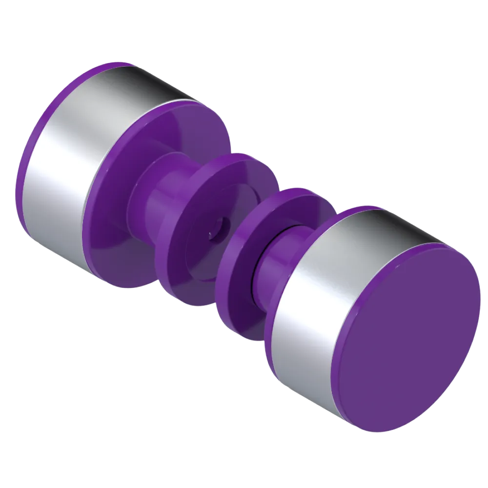 Rubinet Shower Door Knob (set) Purple Haze