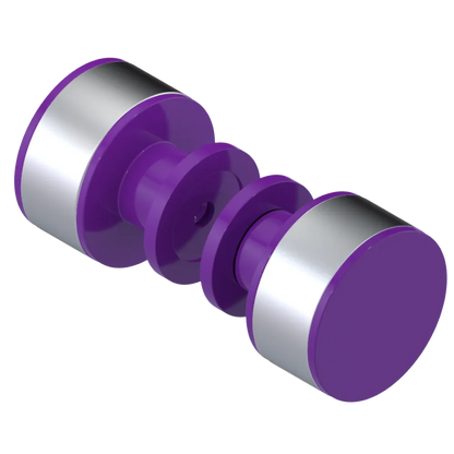 Rubinet Shower Door Knob (set) Purple Haze