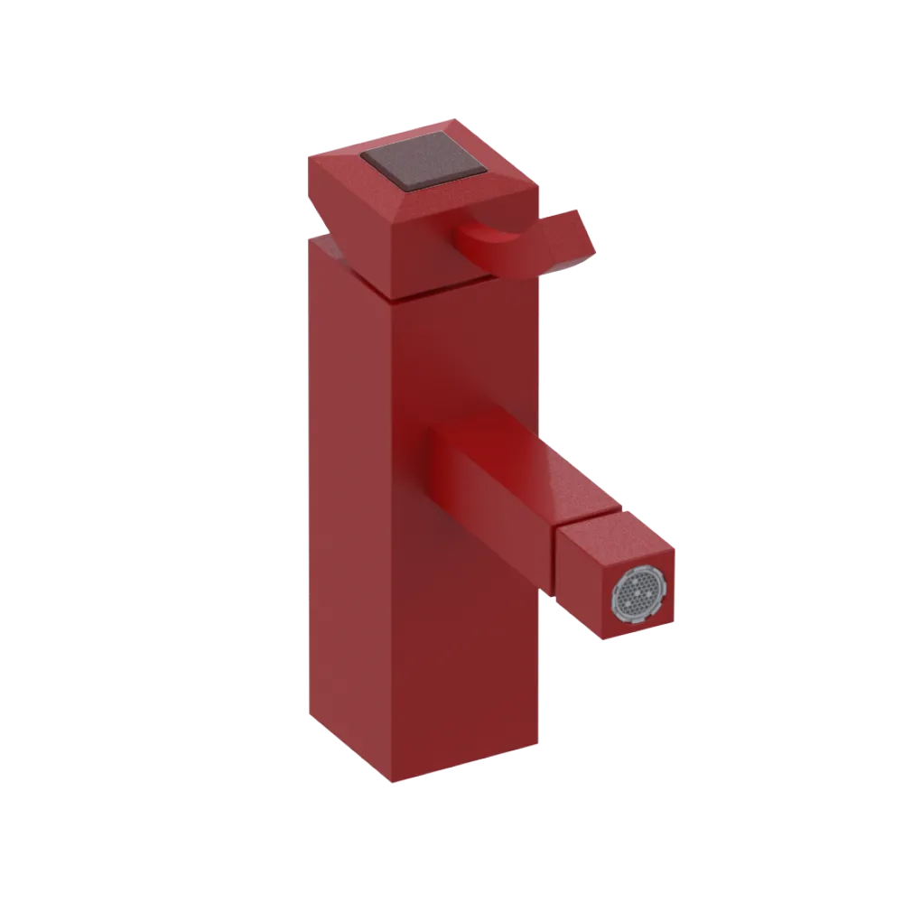 Rubinet Single Control Bidet Fitting (less drain) Maroon
