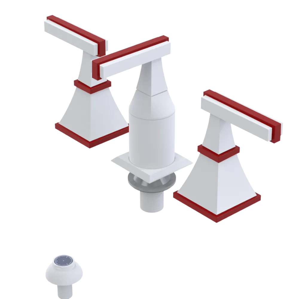 Rubinet Bidet Fitting with Spray, Diverter, and Vacum Breaker (Less Drain) Matt White