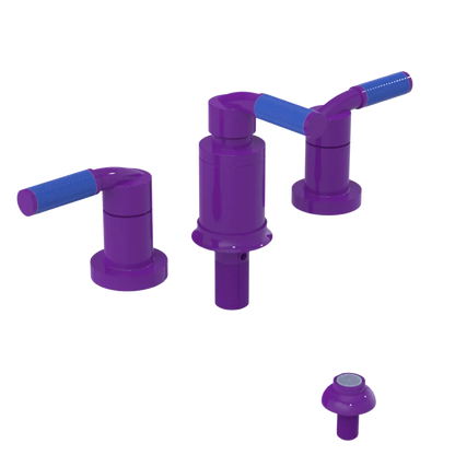 Rubinet Bidet Fitting with Spray, Diverter, and Vacum Breaker (Less Drain) Purple Haze
