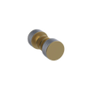 Rubinet Shower Door Knob (set) Satin Brass