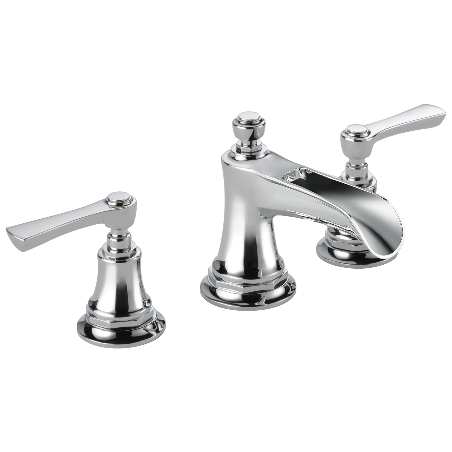 Brizo Widespread Lavatory Faucet With Channel Spout Less Handles 15 Gpm