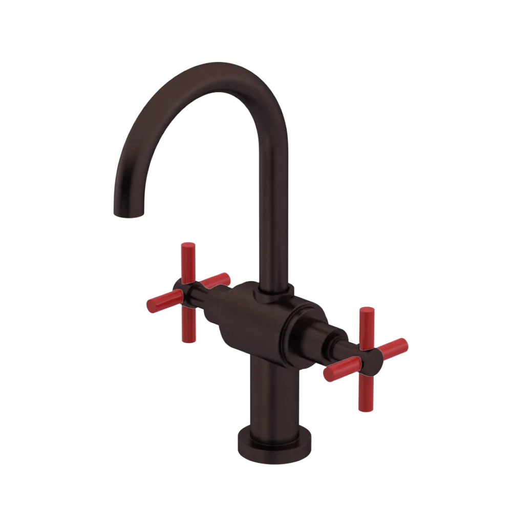 Rubinet Single Hole Dual Handle Lav. Set with LaSalle Spout (less drain) Oil Rubbed Bronze