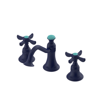 Rubinet Widespread Lav. Set. (less drain) Midnight Blue