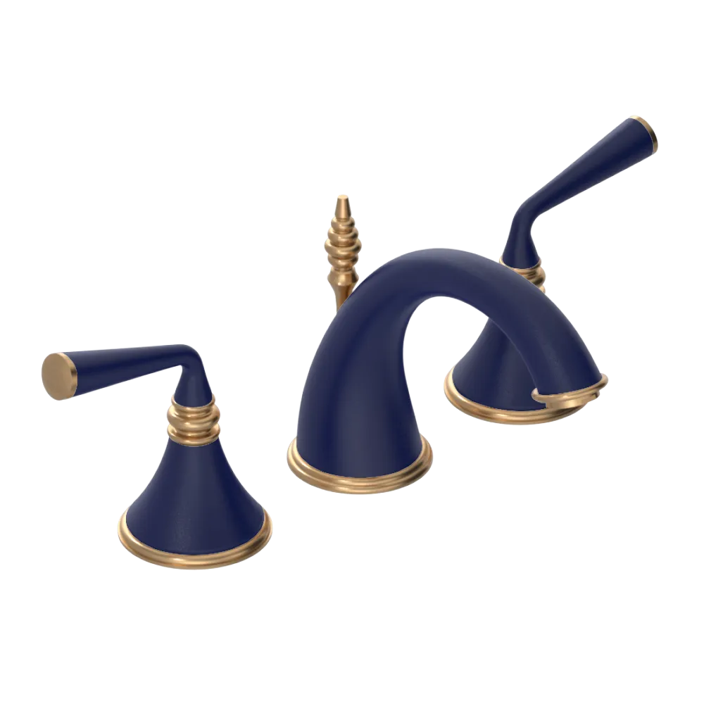 Rubinet Widespread Lav. Set. (less drain) Midnight Blue