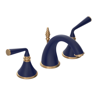 Rubinet Widespread Lav. Set. (less drain) Midnight Blue