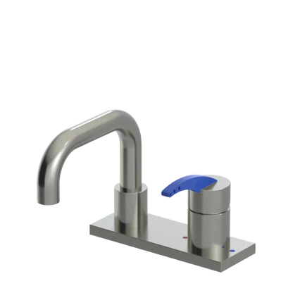 Rubinet 4" Centre Single Control Lav. Set. with Genesis spout (less drain) Satin Nickel