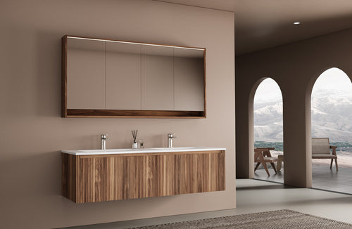 Bergamo - Milan Floating Double Sink Vanity