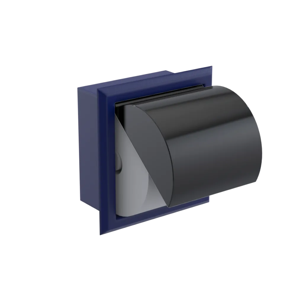 Rubinet RECESSED TOILET PAPER HOLDER Midnight Blue