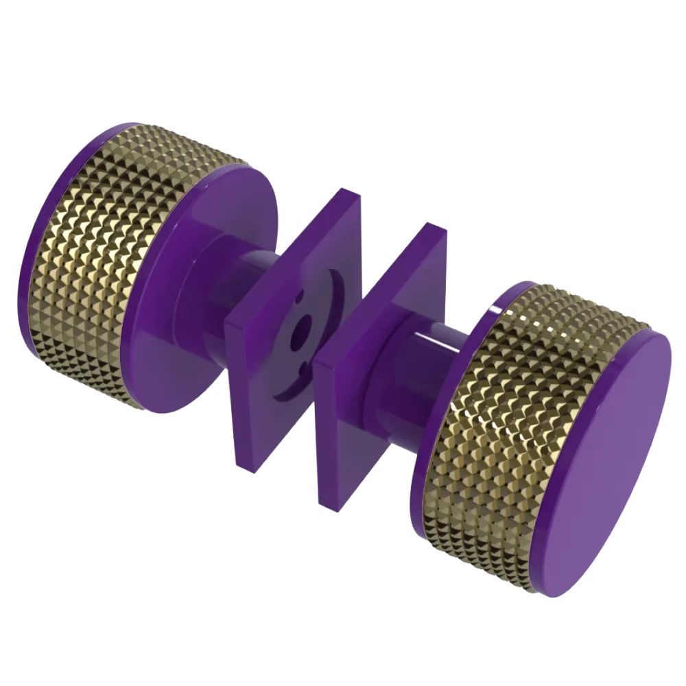Rubinet Shower Door Knob (set) Purple Haze