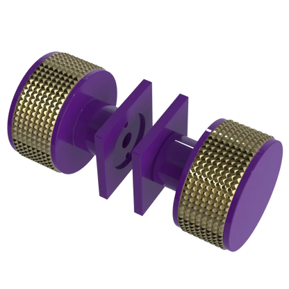 Rubinet Shower Door Knob (set) Purple Haze