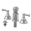 Rubinet Bidet Fitting with Spray, Diverter, and Vacum Breaker (Less Drain) Satin Nickel
