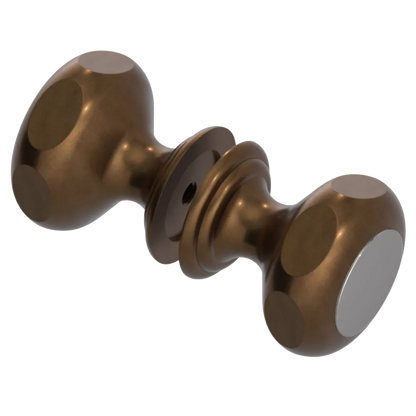 Rubinet Shower Door Knob (set) Tuscan Brass